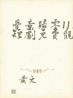 爱意归零11集短剧免费观看全集