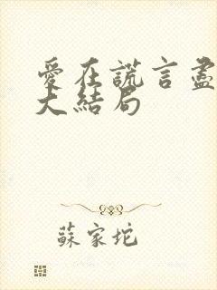 爱在谎言尽头时大结局