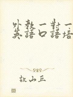 外教一对一在线英语口语培训机构