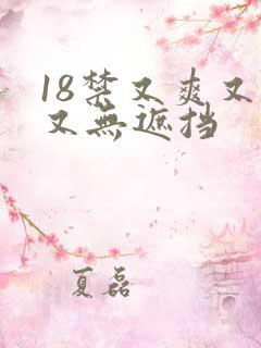 18禁又爽又黄又无遮挡