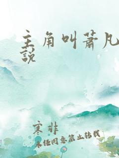 主角叫萧凡的小说