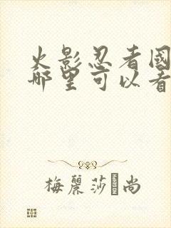 火影忍者国语版哪里可以看