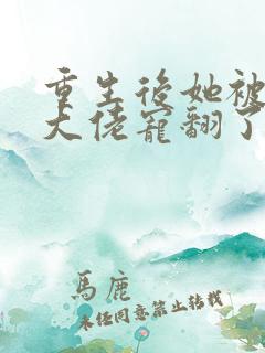 重生后她被十个大佬宠翻了 小说