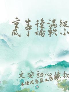 重生后满级大佬成了娇软小可怜