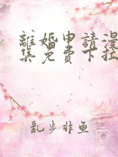 离婚申请漫画全集免费下拉式