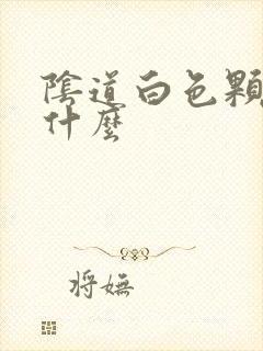 阴道白色颗粒是什么