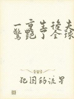 一重生后夫人她惊艳了全球