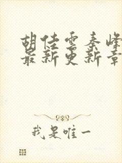 胡佳云秦峰小说最新更新章节目录