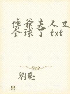 傅爷夫人又惊艳全球了 txt