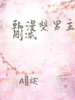 韩漫双男主车无删减