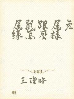 属鼠跟属兔的姻缘怎么样