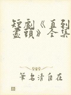 短剧《直到爱意尽头》全集免费