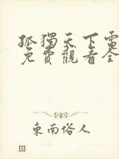 孤独天下电视剧免费观看全集高清