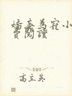 娇妾为宠小说免费阅读