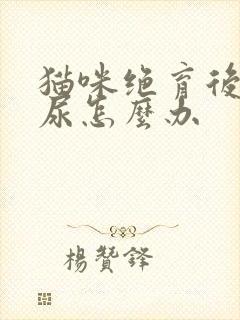 猫咪绝育后还乱尿怎么办