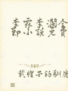 李霖李澜全部章节小说免费阅读笔趣阁