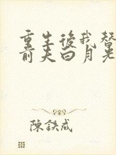 重生后我替掉了前夫白月光手机版