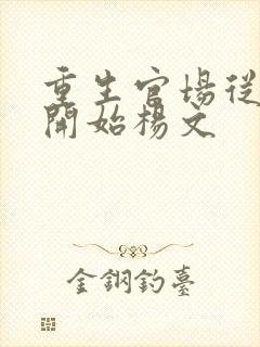 重生官场从复仇开始杨文