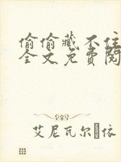 偷偷藏不住漫画全文免费阅读