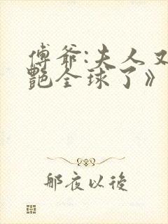 傅爷:夫人又惊艳全球了》