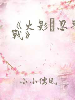 《火影·忍界大战》