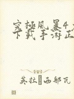 究极风暴4免费下载手游正版