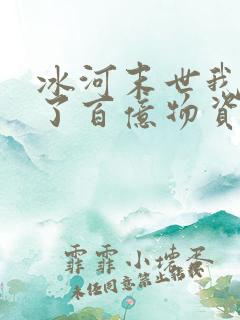 冰河末世我囤积了百亿物资张奕