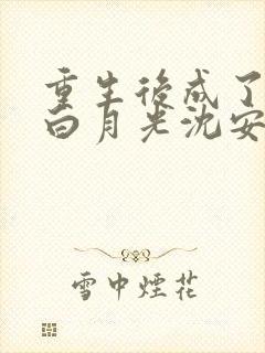 重生后成了前夫白月光沈安念阅读全文