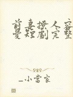 前妻撩人容总超爱短剧完整版免费观看