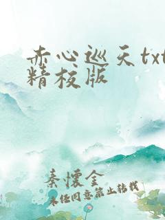 赤心巡天txt精校版