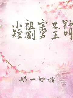 小祖宗又野又娇短剧男主叫什么小说名字