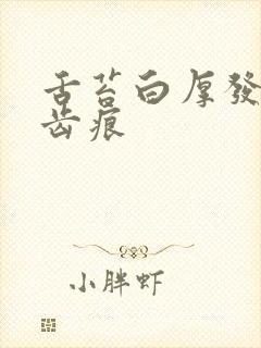 舌苔白厚发黄有齿痕