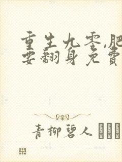 重生九零,肥妻要翻身免费阅读