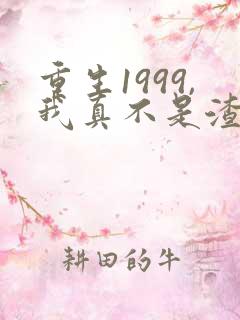 重生1999,我真不是渣男啊