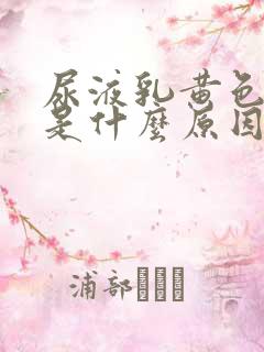 尿液乳黄色浑浊是什么原因