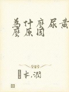 为什么尿黄是什么原因