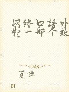 网络口语外教一对一哪个效果好