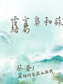 霍言枭和苏婉大结局