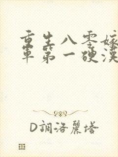 重生八零嫁给全军第一硬汉免费看