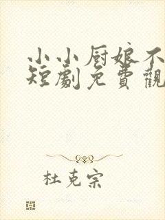 小小厨娘不好惹短剧免费观看全集