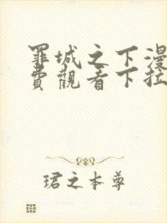 罪城之下漫画免费观看下拉式漫画最