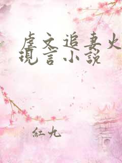 虐文追妻火葬场现言小说