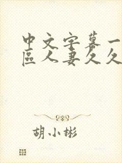 中文字幕一区二区人妻久久