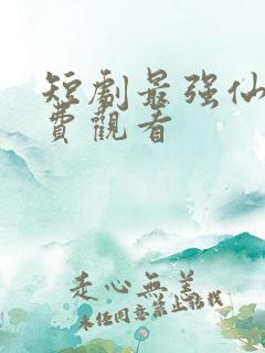 短剧最强仙婿免费观看