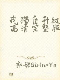 我独自升级动漫高清完整版