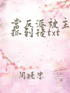 当反派被主角们抓到后txt