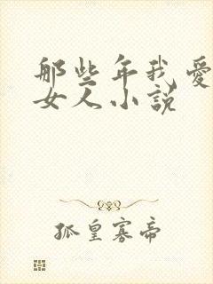 那些年我爱过的女人小说