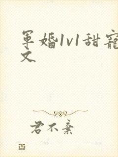 军婚1v1甜宠文