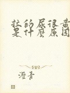 拉的尿很黄很臭是什么原因