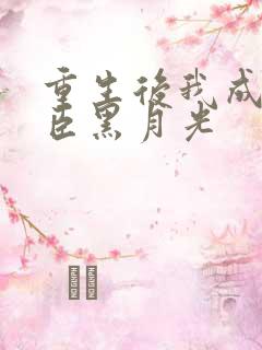 重生后我成了权臣黑月光